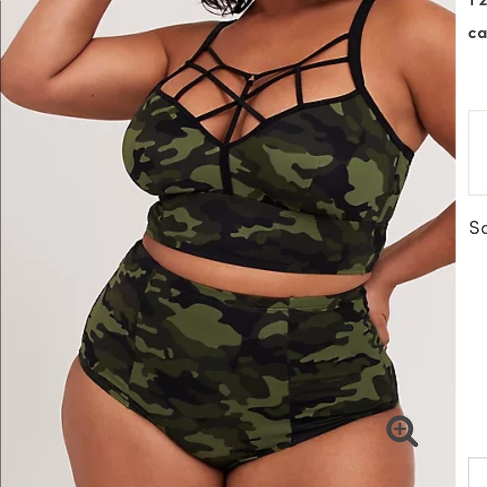 CAMO WIRELESS LATTICE BIKINI 2 pc SIZE 4